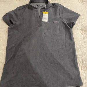 Figs maternity scrubs top